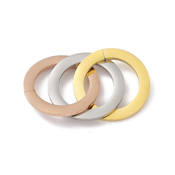 

PandaHall 304 Stainless Steel Linking Rings, Mirror Finish, 3 Interlocking Ring, Multi-color, 32x1.8mm 304 Stainless Steel Ring