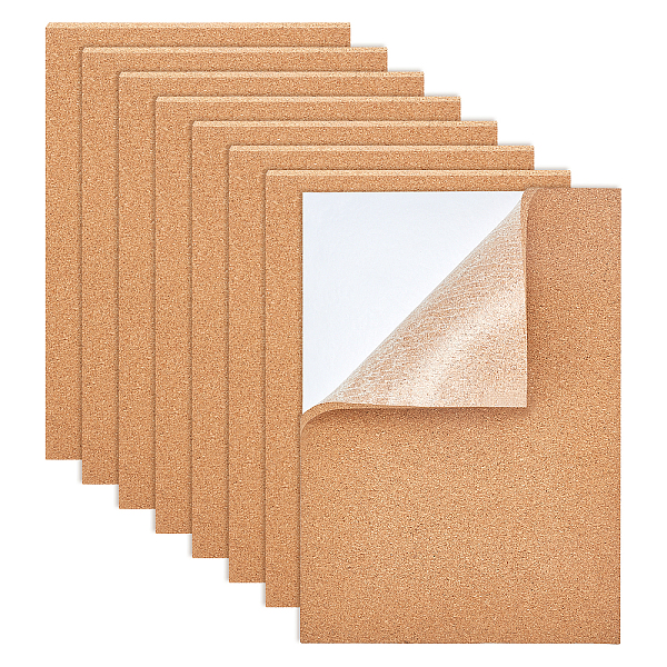 PandaHall BENECREAT Cork Insulation Sheets, for Coaster, with Adhesive Back, Wall Decoration, Party and DIY Crafts Supplies, Rectangle...