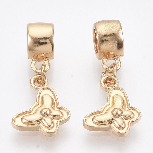 

PandaHall Alloy European Dangle Charms, with Iron Jump Rings, Large Hole Pendants, Butterfly, Golden, 26mm, Hole: 5mm, Butterfly...