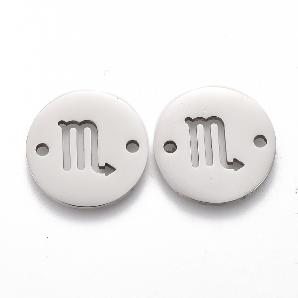 

PandaHall Polishing 201 Stainless Steel Links Connectors, Scorpio, Stainless Steel Color, 16x1.2mm, Hole: 1.5mm 201 Stainless Steel Round