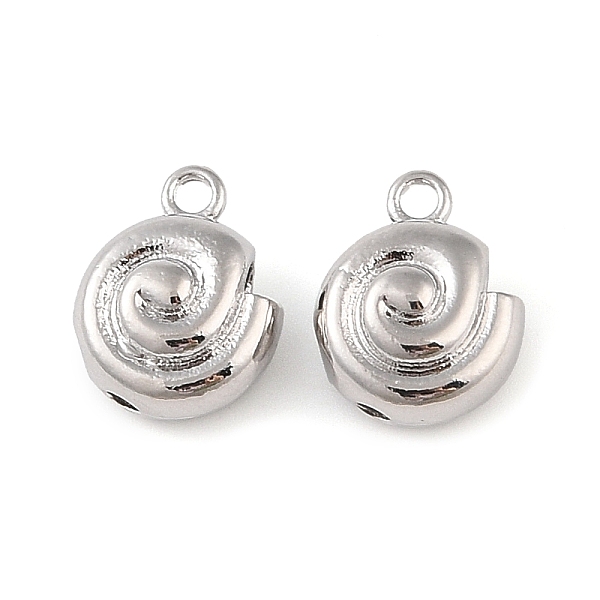 

PandaHall Brass Charms, Snail, Real Platinum Plated, 13x10.5x6.5mm, Hole: 1.6mm Brass Snail