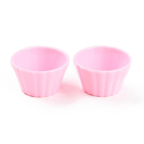 

PandaHall Mini Plastic Simulated Egg Tart Cup, Miniature Landscape Kitchen Model Dollhouse Accessories Decorations, Pink, 37x21mm Plastic...