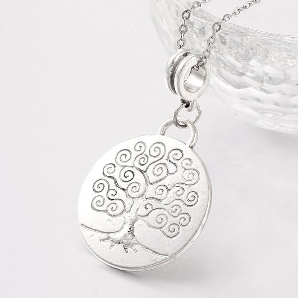 

PandaHall Tree of Life Tibetan Style Alloy European Dangle Charms, Large Hole Pendants, Antique Silver, 39x23x2mm, Hole: 5mm Alloy Flat...