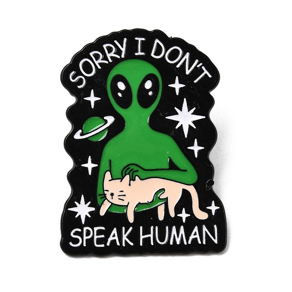 Alien  Cat Enamel Pins