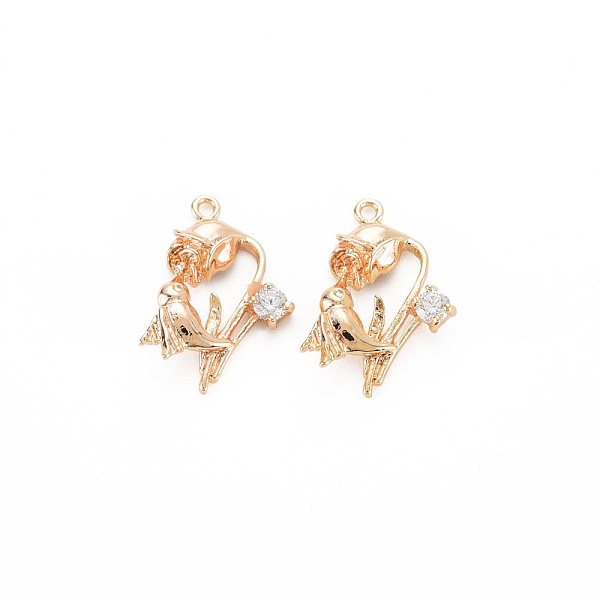 Brass Micro Pave Cl… - image