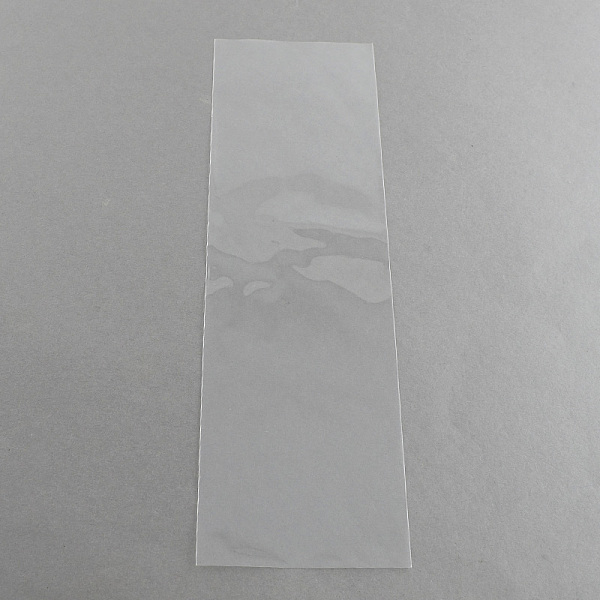 

PandaHall OPP Cellophane Bags, Rectangle, Clear, 25x8cm, Unilateral Thickness: 0.035mm OPP Cellophane Clear