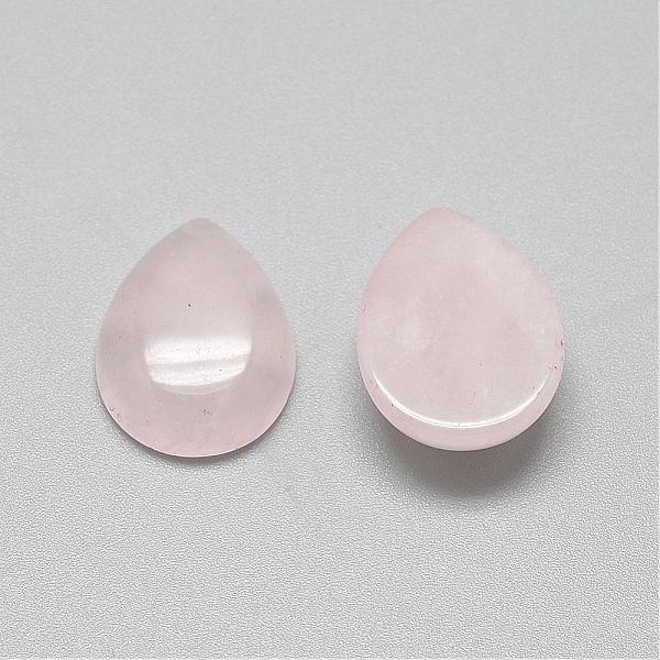 

PandaHall Natural Rose Quartz Cabochons, teardrop, 13~14x9~10x5mm Rose Quartz Teardrop