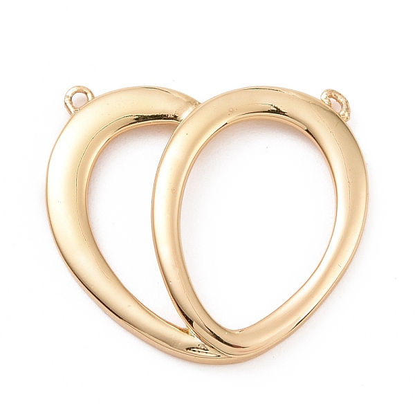 

PandaHall Rack Plating Brass Pendants, Cadmium Free & Lead Free, Long-Lasting Plated, Heart, Real 18K Gold Plated, 18x20.5x2.5mm, Hole...