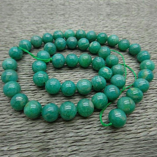 

PandaHall Natural Russia Amazonite Beads Strands, Grade AB, Round, Dark Green, 6mm, Hole: 1mm, about 70~72pcs/strand, 15.16~15.75 inch...