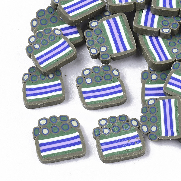 

PandaHall Handmade Polymer Clay Cabochons, Colorful, 9~10x9~10x1.5~2mm, about 4000~5000pcs/1000g Polymer Clay Others