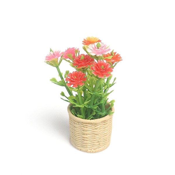 Plastikblumenpflanze Miniaturornamente