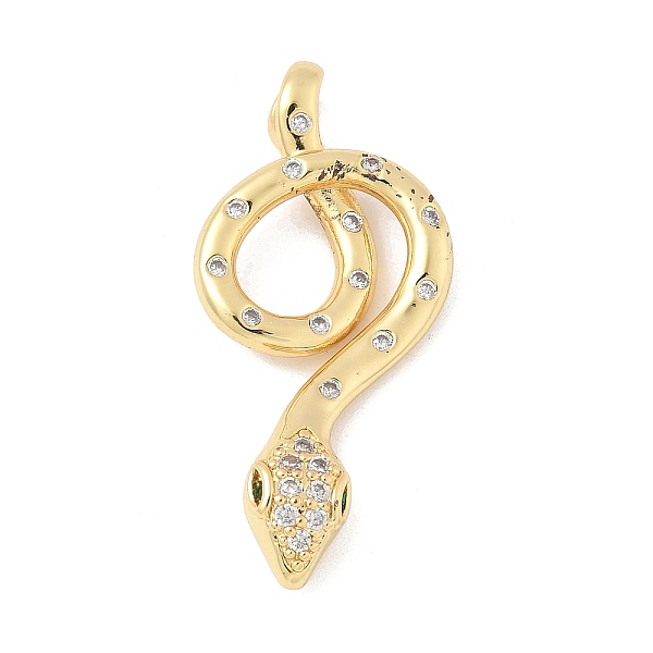 Pendenti in ottone con micro pavé di zirconi cubici
