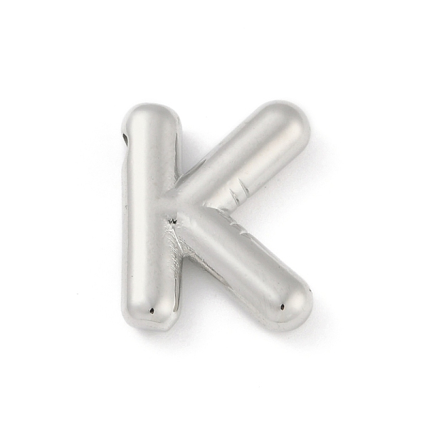 

PandaHall Rack Plating Brass Pendants, Long-Lasting Plated, Lead Free & Cadmium Free, Platinum, Letter K, 18x13.5x4mm, Hole: 1.8mm Brass...
