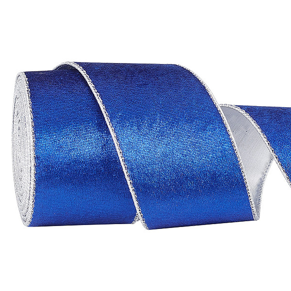 

PandaHall 10 Yards Single Face Velvet Ribbon, for Bowknot Making, Party Decoration, Medium Blue, 2-1/2 inch(63mm), about 10.00 Yards...