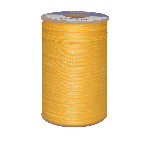 

PandaHall Waxed Polyester Cord, 3-Ply, Gold, 0.45mm, about 59.05 yards(54m)/roll Waxed Polyester Cord Round Gold
