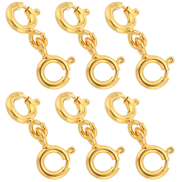 6Pcs Sterling Silve… - image