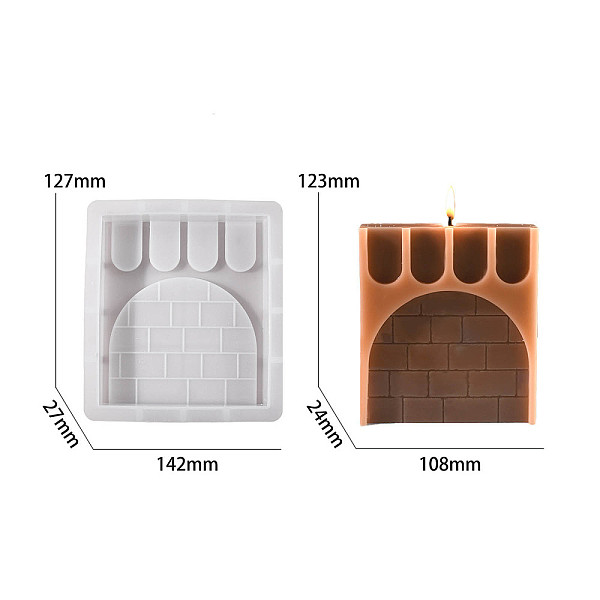 

PandaHall DIY Silicone Display Molds, Resin Casting Molds, Clay Craft Mold Tools, Rectangle, White, 143x126x28mm Silicone Rectangle White