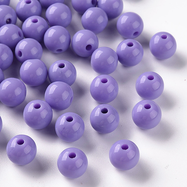 Opaque Acrylic Beads - image