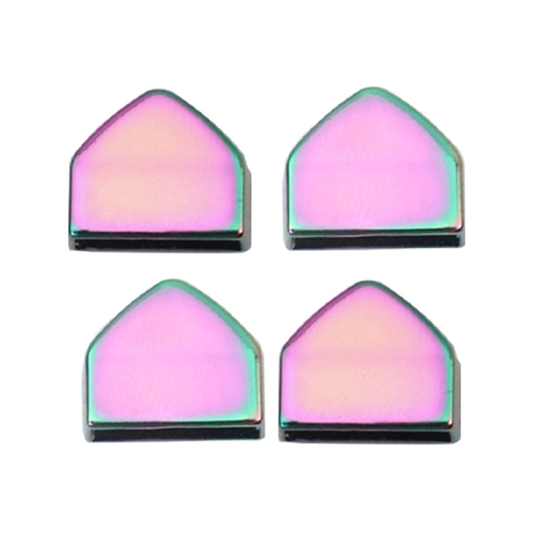

PandaHall Alloy Bag Zipper Stopper, Bag Zipper Tail Replacement Accessorieas, Pentagon, Rainbow Color, 1.2cm, Hole: 2mm, Inner Diameter...
