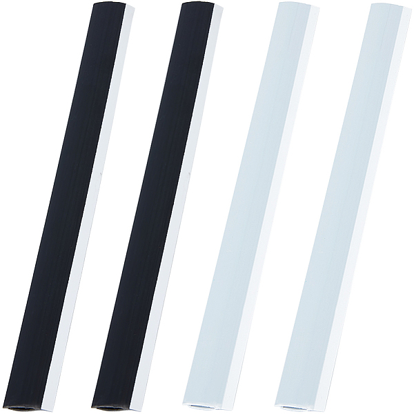 

PandaHall CRASPIRE 2 Colors Dustpan Edges 4Pcs Broom Edge Strips Adhesive Plastic Dustpan Inlet Refill Pressing Strips Replacement Garbage..., Multicolor