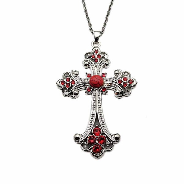

PandaHall Cross Pendant Necklaces for Men and Women Alloy