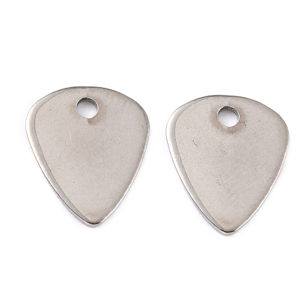 

PandaHall 201 Stainless Steel Charms, Teardrop, Stainless Steel Color, 12x10x0.8mm, Hole: 1.6mm 201 Stainless Steel Teardrop