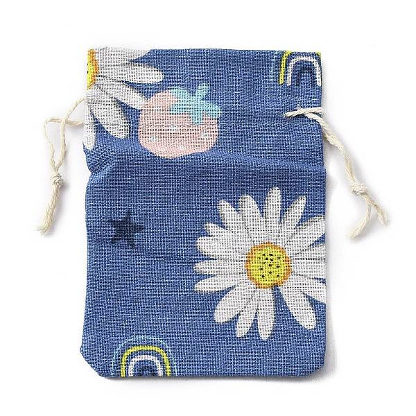 Sacs-cadeaux en coton et lin avec cordon de serrage