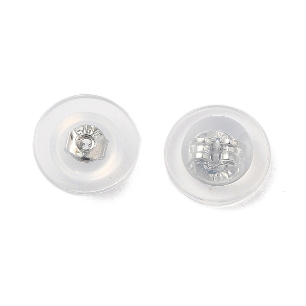 Long-Lasting Plated Brass Silicone Ear Nuts