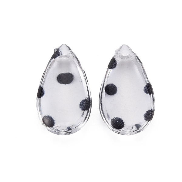 

PandaHall Transparent Acrylic Pendants, Teardrop with Polka Dot Pattern, Clear, 24x13.5x6mm, Hole: 1.6mm Acrylic Teardrop Clear