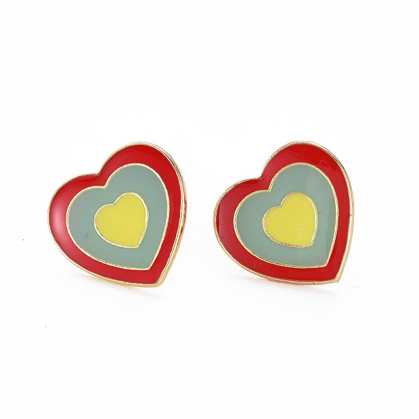 

PandaHall Heart Enamel Pin, Alloy Brooch for Backpack Clothes, Cadmium Free & Lead Free, Light Gold, Colorful, 19x20x12mm, Pin: 1mm...