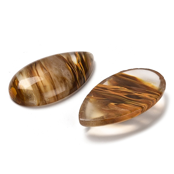 Tigerskin Glas Cabochons