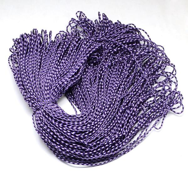 

PandaHall Polyester & Spandex Cord Ropes, 1 Inner Core, Dark Violet, 2mm, about 109.36 yards(100m)/bundle Polyester Purple