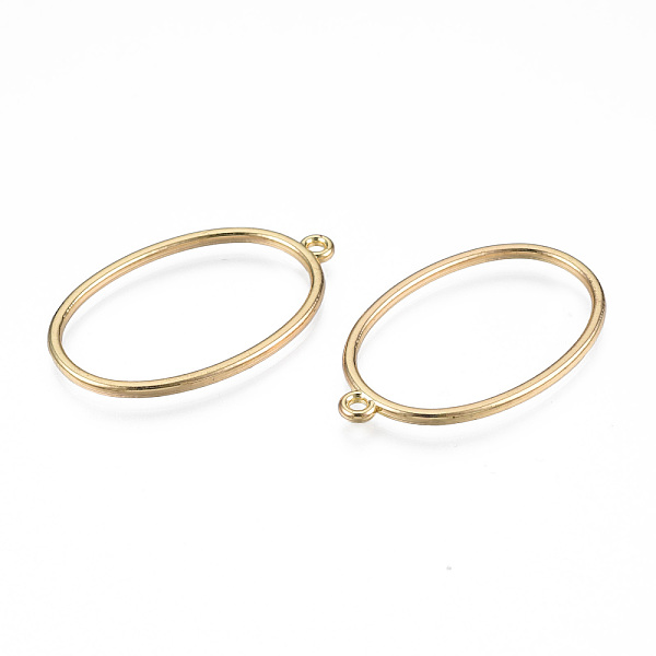 

PandaHall Alloy Open Back Bezel Pendants, For DIY UV Resin, Epoxy Resin, Pressed Flower Jewelry, Cadmium Free & Lead Free, Oval, Light Gold...