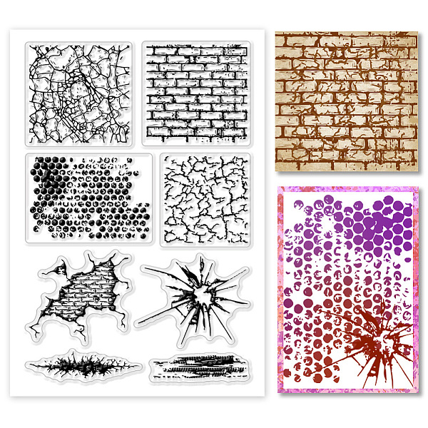 

PandaHall Custom PVC Plastic Clear Stamps, for DIY Scrapbooking, Photo Album Decorative, Cards Making, Mixed Shapes, 160x110mm Plastic Mixed...