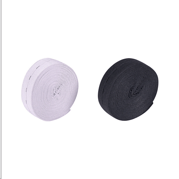 

PandaHall Flat Elastic Rubber Band, Webbing Garment Sewing Accessories, Flat Round, Mixed Color, 25mm wide, about 5.46 yards(5m)/roll, 2roll..., Multicolor