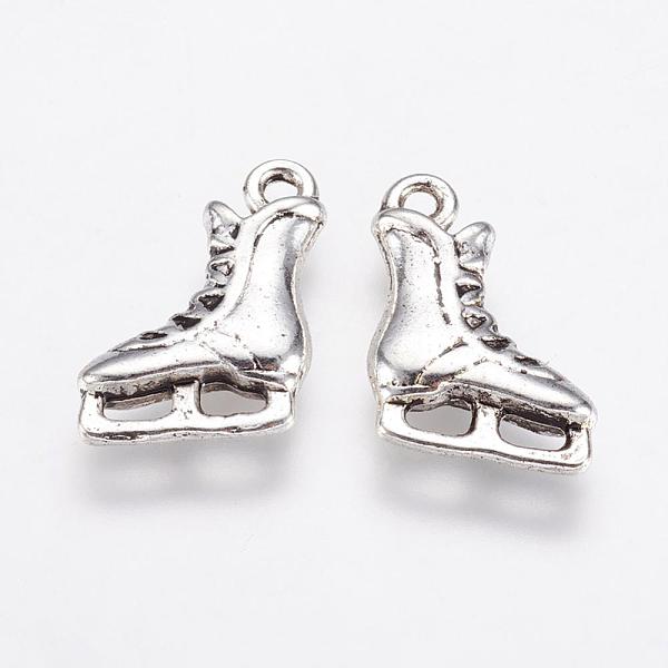 

PandaHall Alloy Pendants, Ice Skates, Antique Silver, 17x12x3mm, Hole: 1.5mm Alloy Shoes