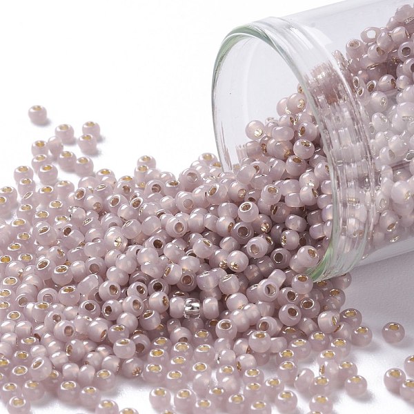 

PandaHall TOHO Round Seed Beads, Japanese Seed Beads, (2151) Inside Color Crystal Yellow, 11/0, 2.2mm, Hole: 0.8mm, about 50000pcs/pound...