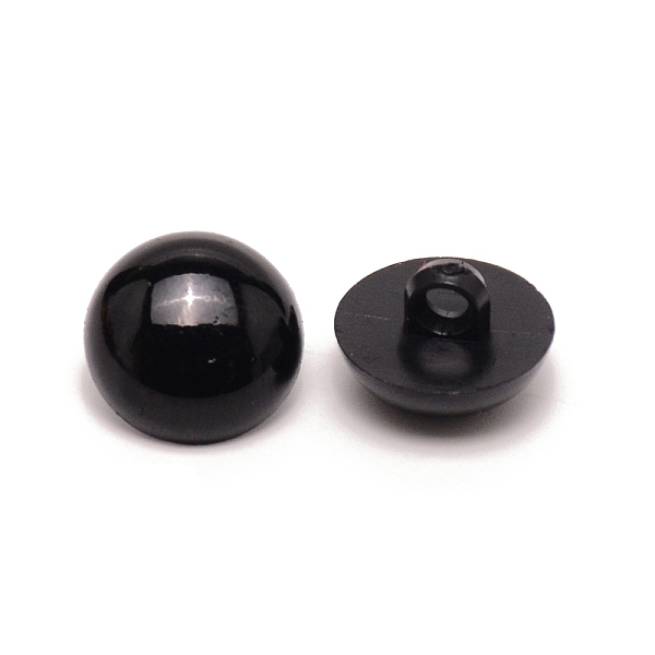 

PandaHall Craft Plastic Doll Eyes, Stuffed Toy Eyes, Mushroom, Black, 15x10mm, Hole: 3mm Plastic Half Round Black