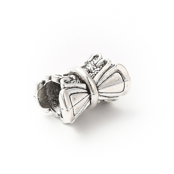 

PandaHall Tibetan Style Alloy European Beads, Large Hole Beads, Column, Antique Silver, 14x10x9mm, Hole: 4.5mm, about 294pcs/500g Alloy...