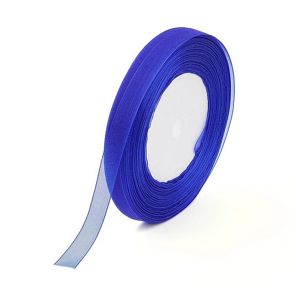 

PandaHall Organza Ribbon, Blue, 3/8 inch(10mm), 50yards/roll(45.72m/roll), 10rolls/group, 500yards/group(457.2m/group) Polyester None Blue