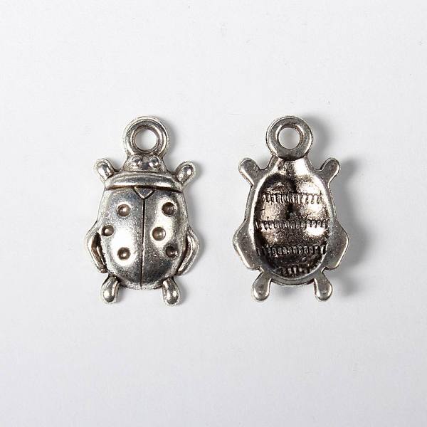 

PandaHall Tibetan Style Alloy Pendants, Ladybug, Lead Free and Cadmium Free, Antique Silver, 17.5x11x4mm, Hole: 2mm Alloy Ladybug