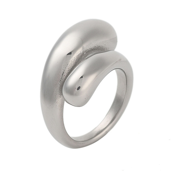 

PandaHall 304 Stainless Steel Rings for Women, Stainless Steel Color, US Size 8(18.1mm) 304 Stainless Steel