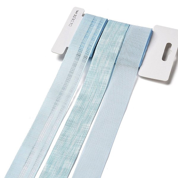 

PandaHall 9 Yards 3 Styles Polyester Ribbon, for DIY Handmade Craft, Hair Bowknots and Gift Decoration, Sky Blue Color Palette, Light Sky...