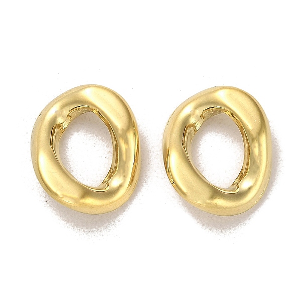 

PandaHall 304 Stainless Steel Linking Rings, Twist Ring, Real 14K Gold Plated, 16x13x3mm, Inner Diameter: 9x6mm 304 Stainless Steel Oval