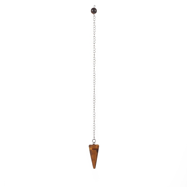 Mixed Natural Gemstone Hexagonal Pointed Dowsing Pendulums