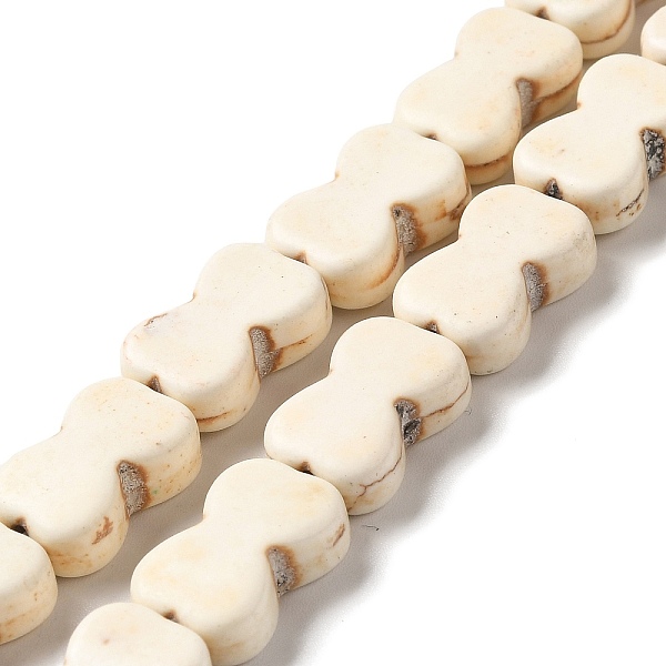

PandaHall Synthetic Turquoise Dyed Beads Strands, Bone, Old Lace, 16x10x5.5mm, Hole: 1mm, about 24pcs/strand, 15.16''(38.5cm) Synthetic...