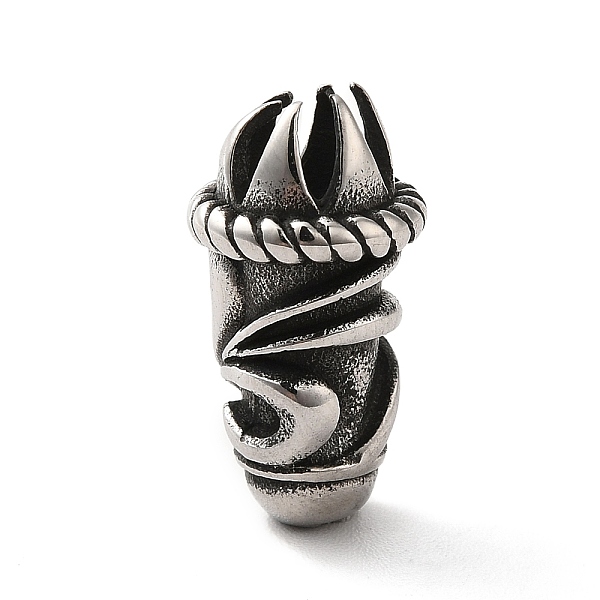 

PandaHall 304 Stainless Steel Cord Ends, End Clasps, Cone, Antique Silver, 18x9.5mm, Hole: 3mm 304 Stainless Steel Cone