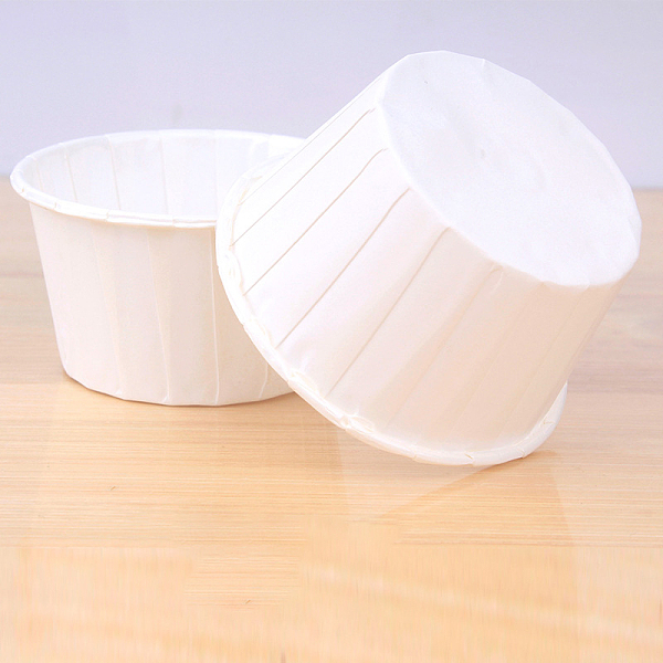 

PandaHall Cupcake Paper Baking Cups, Greaseproof Muffin Liners Holders Baking Wrappers, White, 68x39mm, about 50pcs/set Paper Others White