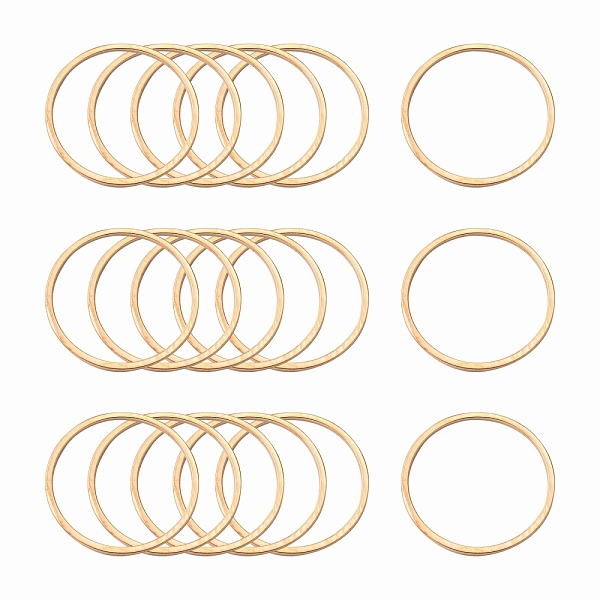 

PandaHall Brass Linking Rings, Lead Free & Nickel Free, Ring, Light Gold, 20x1mm, about 1000pcs/bag Brass Ring