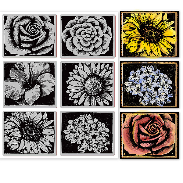 

PandaHall Rubber Clear Stamps, for Card Making Decoration DIY Scrapbooking, Flower, 22x18x0.8cm Synthetic Rubber Flower